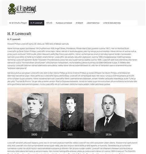 lovecraft history society website.